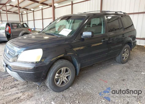 2004 Honda Pilot Ex-L from USA, damaged, VIN 2HKYF18614H559095